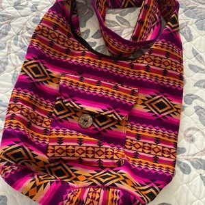 Tribal crossbody bag very spacious